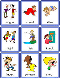 Click on the pdf button to save and then view or download a printable version of your cards. Action Flashcards Set C Esl Flashcards