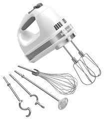 The artisan beaters, the largest that kitchenaid offers, are 15% larger and heavier gauge. Best Buy Kitchenaid Khm926wh 9 Speed Hand Mixer White Khm926wh