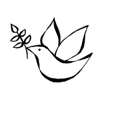 Stempel Friedenstaube 4x5 Cm
