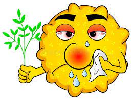 Pollen With Hay Fever Vector Illustration Fever Illustration Emoji Pictures Vector Illustration