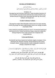 Perlukan masa seminggu lebih awal jika ingin mendapatkan khidmat audio visual ini. Doa Pembukaan Majlis Ilmu