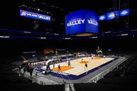 This is a 12 block area which contains the basketball arena, chase field (home of the arizona diamondbacks), the cityscape and collier. Suns Unveil Major Arena Renovations In Home Preseason Game Vs Lakers