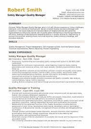 Templates should be used as a guide, but they don't allow for the uniqueness of your skills, experience, and career history. Quality Manager Resume Samples Qwikresume