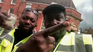 Mark Allen...Busking at the Upton Blues Festival..