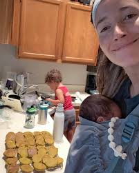 My gentle spirit. • Zayden is killing it as the big brother role. He had  some previous training with the mini daycare I had at our home but now he  gets to