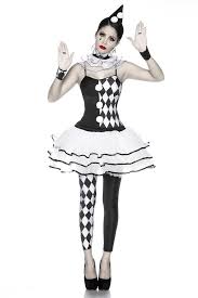 Black And White Clown Costume 5 Pcs Harlequin Costume Black White Harlequin For Women Costume Clown Plaid Size Os Clown Costume Women Harlequin Costume Clown Costume