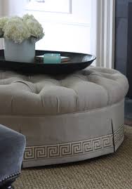 Marianne Simon Design Tufted Ottoman Coffee Table Round Ottoman Coffee Table Home Decor