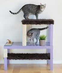 Diy Cat Tree Using Ikea Tables Kedi Agaclari Evcil Hayvan Urunleri Kedi Evi