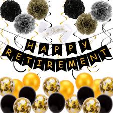 A quilt like this could be proudly displayed in the living room or den. Savita 34pcs Retirement Party Decorations Happy Retirement Banner Latex Balloons Retired Sash Paper Pom Poms Hanging Swirls For Happy Retirement Party Supplies Amazon Co Uk Kitchen Home