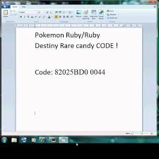 Pokemon Blue Version Rare Candy Cheat