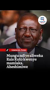 Respect President Ruto: He was elected by God to lead Kenya -- William  Kamket tells Opposition