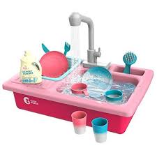 Color Changing Play Kitchen Sink Toy With Running Water Now 18 50 Was 36 99 In 2020 Toy Kitchen Little Girl Toys Pretend Play Kitchen