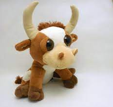 Petting Zoo Cow Or Bull Sitting Big Eyed Plush Stuffed Animal 2012 Pettingzoo Zoo Animals Plush Stuffed Animals Animals