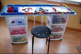23 Diy Projects That Will Blow Your Kids Minds Organization Kids Lego Table With Storage Kids Room