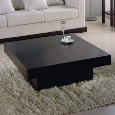 Modern glass coffee table sets with storage for living room. Hokku Designs Nile Motion Coffee Table Coffee Table Coffee Table Square Center Table Living Room