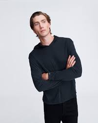 Reverse Cotton Jersey Reversible Hoodie For Men Rag Bone