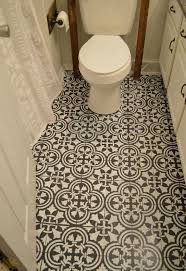Modern farmhouse bathroom makeover with painted floor. These 12 Ideas Will Change The Way You See Vinyl Flooring Hometalk
