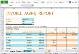 Track Accounts Receivable With Invoice Aging Report Template For Excel
