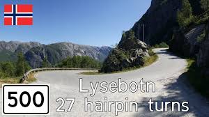 Norway 27 Hairpins To Lysebotn Youtube