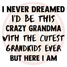 Download I Never Dreamed I D Be This Crazy Grandma With The Cutest Grandkids Ever But Here I Am Svg Svgbuzz