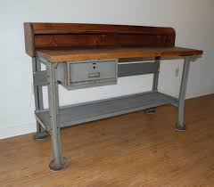Vintage Industrial Work Bench Or Desk Lyon Metal By Inthebigshed 950 00 Vintage Industrial Desk Metal Company
