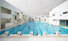 Indoor Pool Inspiration An Aquatic Center In France Indoor Pool Indoor Swimming Pools Modern Pools