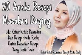 Leftenan zana di sebalik tabir pengambaran. 20 Aneka Resepi Masakan Daging Sheila Rusly Ketuk Ketuk Ramadhan