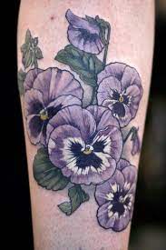 Instead Of A Zodiac Tattoo Get Your Birth Flower Instead Mystical Raven Violet Flower Tattoos Pansy Tattoo Violet Tattoo