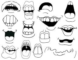 Mouths Cartoon Zeichnen Skizzenbucher Comic Zeichnen