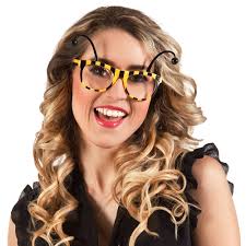 Bee Party glasses:yellow