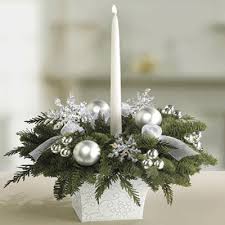 2010 Christmas Decorating Trends Silver Snow Christmas Flower Arrangements Christmas Floral Arrangements Christmas Flowers