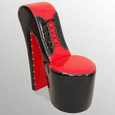 A 40 High Heel Chaise Corsage Finition Peinture Brillante Noir Rouge Chaise Contemporaine Fauteuil Createur De Chaise Contemporaine Peinture Brillante Fauteuil