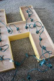 The lights are all 4″ apart. Diy Lighted Sign Light Letters Diy Diy Lighting Diy Wood Signs
