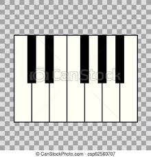 Piano Chords Or Piano Key Notes Chart On Transparent Background Vector