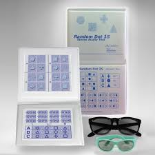 A traditional test is the titmus fly test. Random Dot S Stereopsis Test With Standard Shapes Depth Perception Tests Bernell Corporation