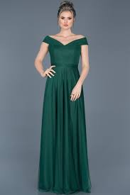 Zumrut Yesili Kayik Yaka Tullu Abiye Abu020 The Dress Elbise Modelleri Resmi Elbise