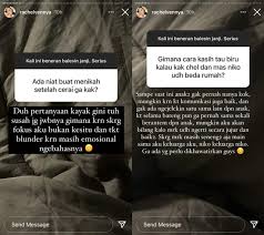 Sekuat tenaga aku menjaga dan menanti cintamu, tapi kamu membayarnya dengan luka yang begitu dalam. Kata Rachel Vennya Soal Niat Untuk Menikah Lagi Usai Cerai Dengan Niko Al Hakim Kumparan Com