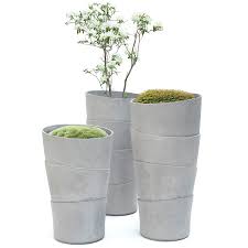 Size matters when it comes to outdoor potting plants. Palma Tall And Large Architectural Modern Outdoor Planter Pot Stardust