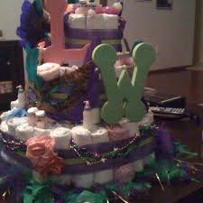 Top ten bakery in the south. Mardi Gras Diaper Cake Diaper Cake Baby Shower Mardi Gras