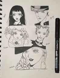 Each pen features a convenient window on the side of the cap for nib identification. Fan Art Paradise Kiss Characters Drawn With Maries Micro Line Pens First Time Drawing Anime Characters Excuse The Tiny Mistakes Nanaanime