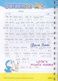 Tentu kamu tidak asing lagi dengan doraemon, termasuk lagu opening dan ending doraemon. Not Angka Lagu Terbaru Cjr Damai Lhia S Music Notes