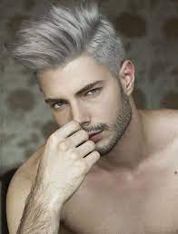 Hairstyles Men Color Grey Hair 47 Ideas For 2019 Hairaccessories In 2020 Silver Hair Men Mens Hair Colour Grey Hair Men