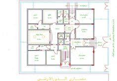 من يبحث عن مخططات دور ارضي كامل هنا مخططات رائعه منتديات شبكة المهندس House Layout Plans House Layouts House Plans