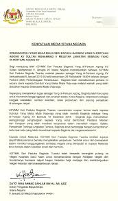 Raja malaysia, yang dipertuan agong, sultan muhammad v, telah turun tahta. Malaysiakini Kelantan S Sultan Muhammad V Resigns As Agong