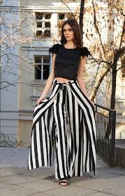 Black And Yellow Striped Palazzo Pants Palazzo Pants Futuristic Clothing Striped Pants Steampunk Clothing Plus Size Clothing Plus Size Steampunk Pants Avantgarde Clothing Black And White Pants Steampunk Pants Plus Size Outfits