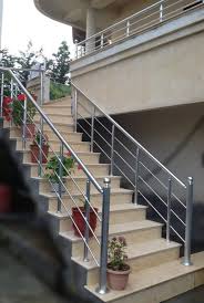 Developments in manufacturing and design have led to the introduction of kit form spiral stairs. Project Realized From Our Distributor In Durres Steel Railing Design Modern Stair Railing Balcony Railing Design