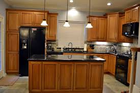 natural cherry custom kitchen cabinets