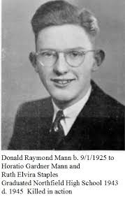 PFC Donald Raymond Mann (1925-1945)
