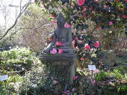Bild Statue Im Japanischen Garten Zu Japanischer Garten In Leverkusen