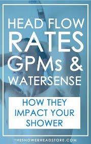 How Shower Head Flow Rates Gpms And Watersense Impact Your Shower Water Sense Shower Heads Shower